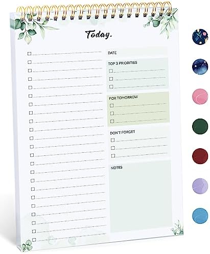 To Do List Pad – To Do List Notebook for Work with 52 Sheets, Undated Daily Planner Perfect for Daily Tasks and Goal Setting, To Do List Notepad Suitable for Office, Home and School-Nature