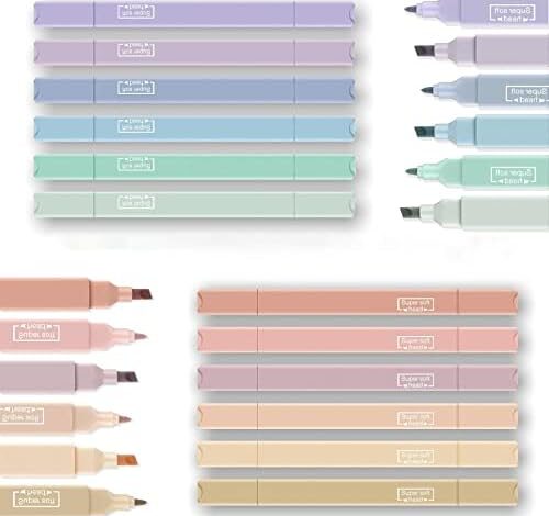 12Pcs Aesthetic Cute Highlighters Bible Pastel Highlighters and Pens no bleed  Assorted Colors Highlighters for School Supplies and Office Journal DIY Home