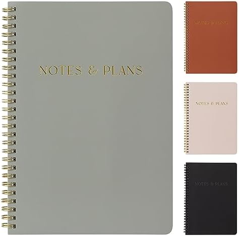 Simplified Daily Planner And Notebook With Hourly Schedule – Aesthetic Spiral To do List Notepad to Easily Organize Your Tasks And Appointments – Stylish Book And School Or Office Supplies For Women